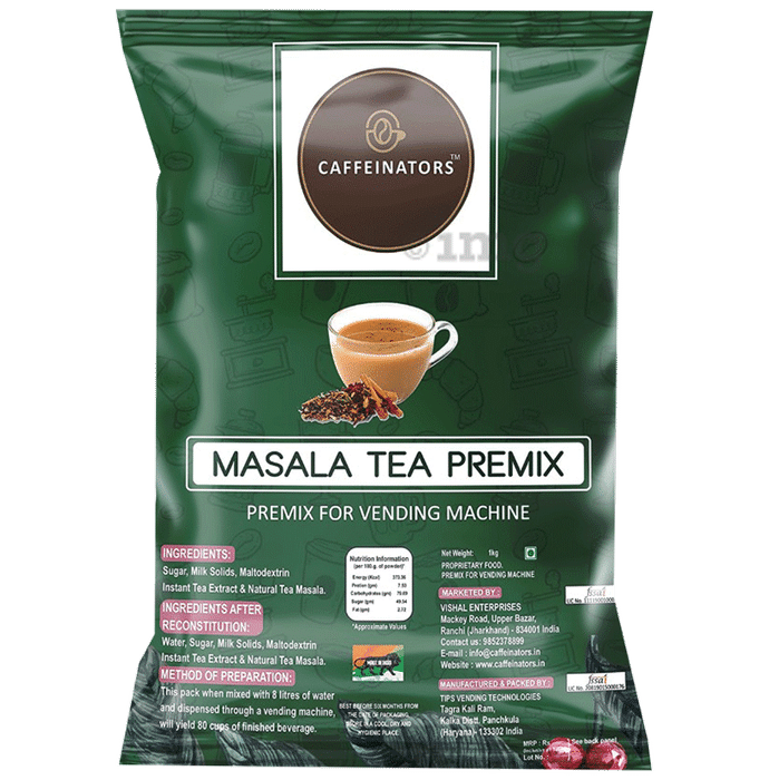 Caffeinators Tea Instant Premix Chai (1kg Each) Ginger