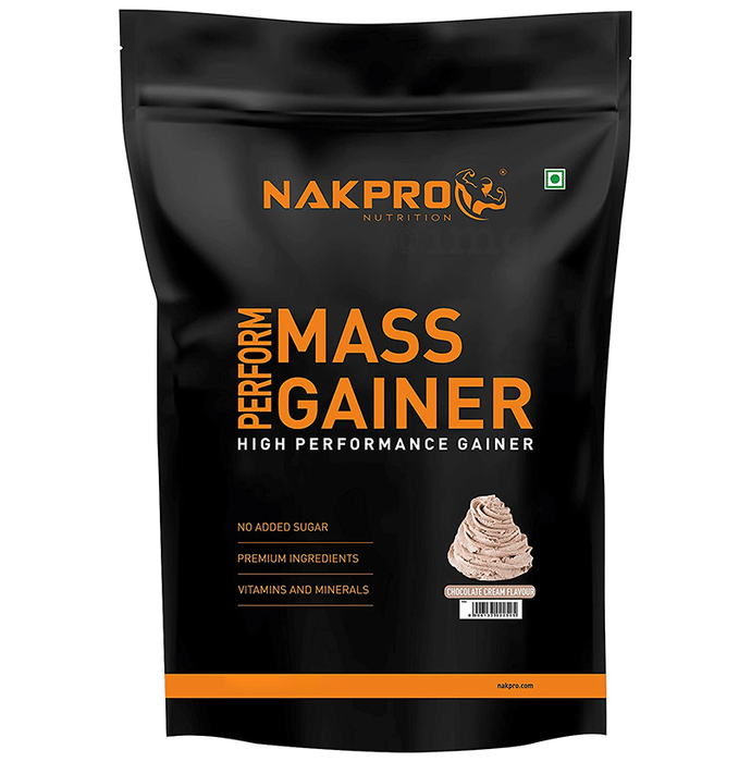 Nakpro Nutrition PERFORM MASS GAINER Powder Chocolate Cream