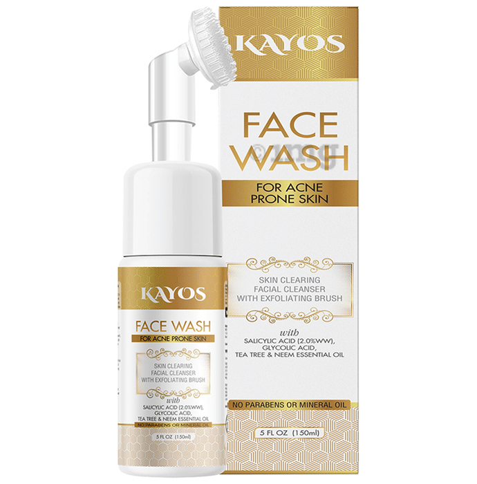 Kayos Face Wash for Acne Prone Skin Buy pump bottle of 150.0 ml Face Wash at best price in