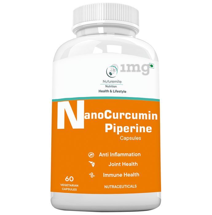 Nuturemite Nano Curcumin Piperine Vegetarian Capsule
