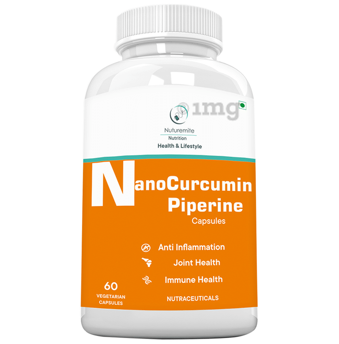 Nuturemite Nano Curcumin Piperine Vegetarian Capsule