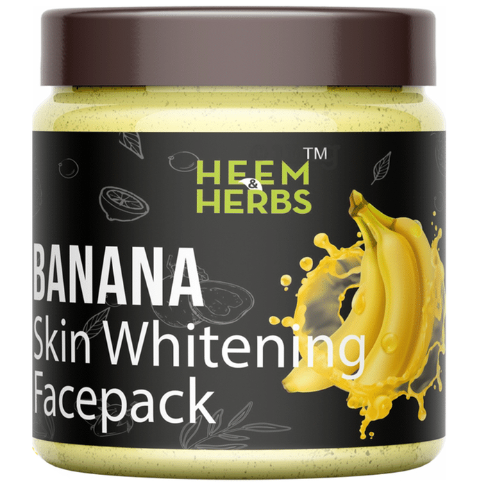 Heem & Herbs Banana Skin Whitening Face Pack (100gm Each)