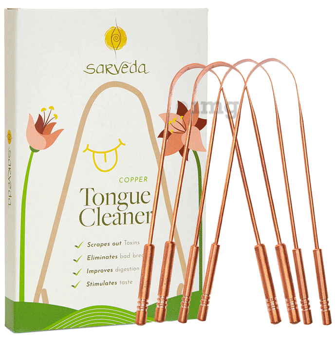 Sarveda  Copper Tongue Cleaner Straight