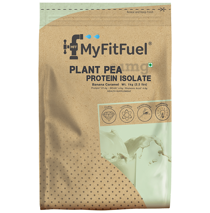 MyFitFuel  Plant Pea Protein Isolate Powder Banana Caramel
