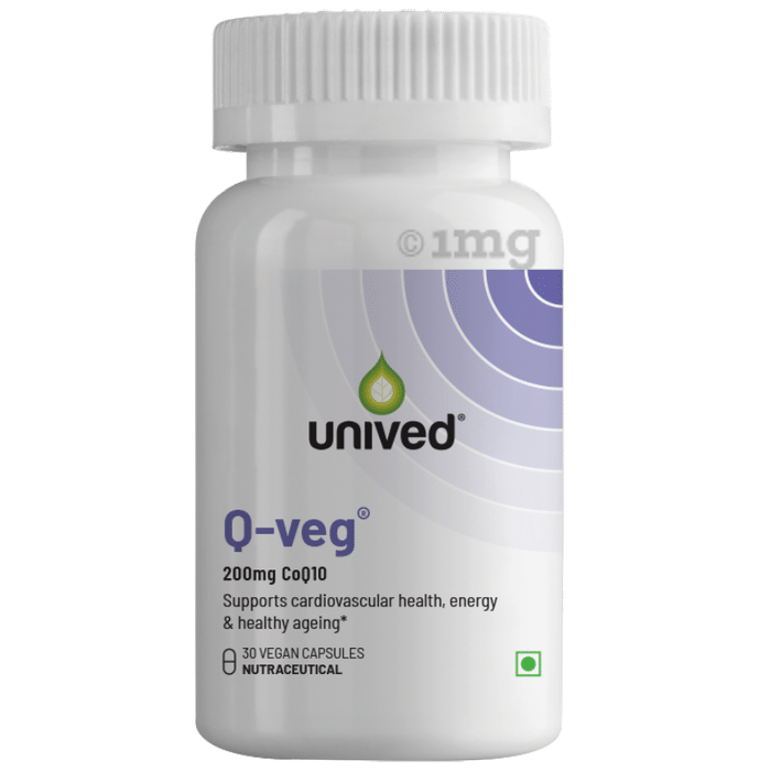 Unived Q-Veg 200mg CoQ10 Vegan Capsule