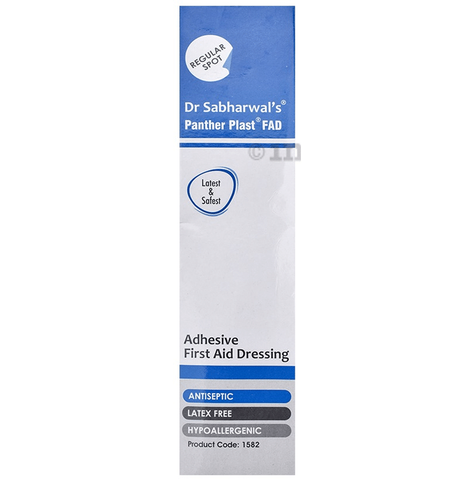 Dr. Sabharwal's Panther Plast FAD Adhesive First Aid Dressing Regular Spot 2.5cm