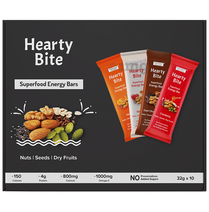 Hearty Bite Superfood Bar | No Added Sugar | Flavour Assorted