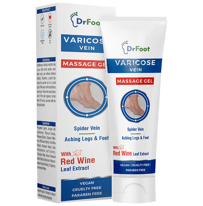 Dr Foot Varicose Vein Massage Gel Buy tube of 50.0 gm Gel at best