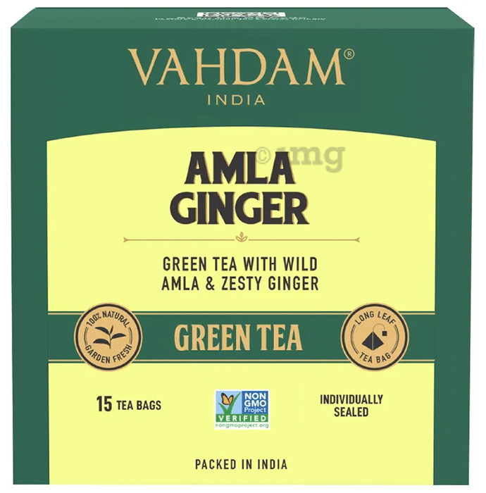 Vahdam India Green Tea (2gm Each) Amla Ginger