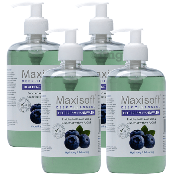 Maxisoft Deep Cleansing Blueberry Handwash (500ml Each)