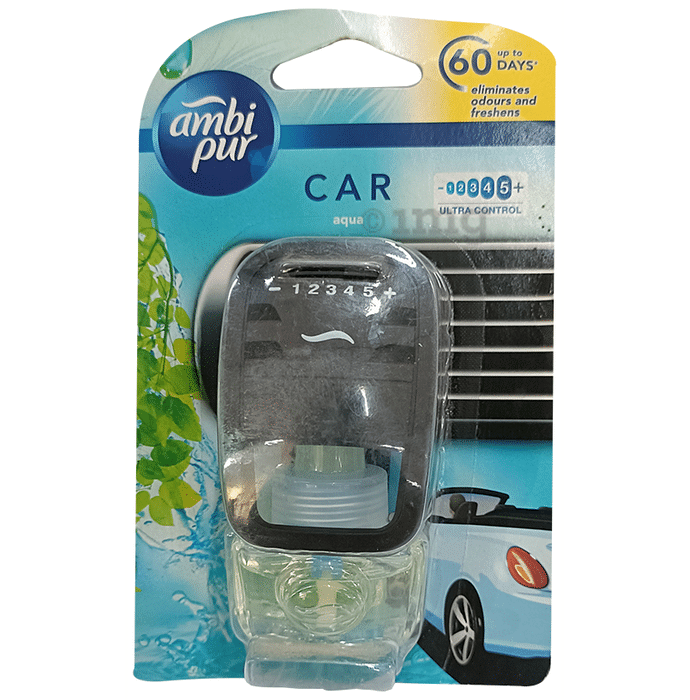 Ambi Pur Car Perfume (Kit+Refill) Aqua