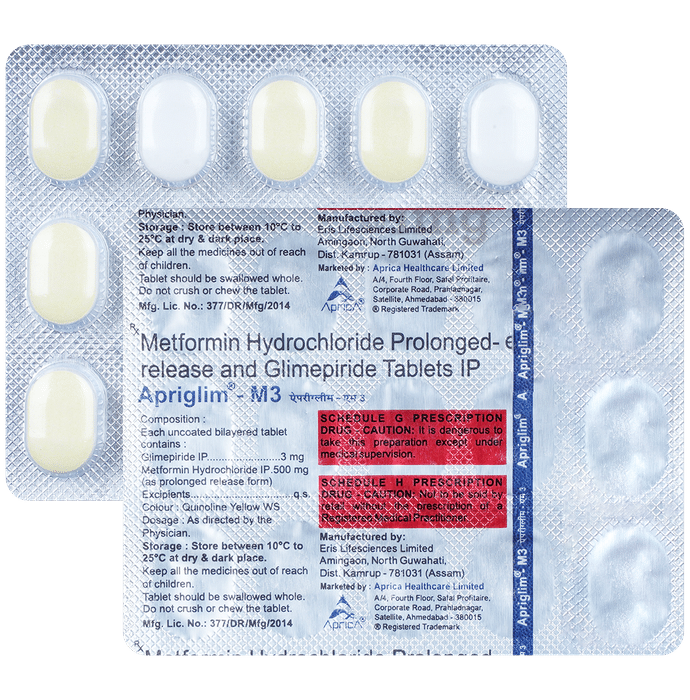 Apriglim-M 3 Tablet PR