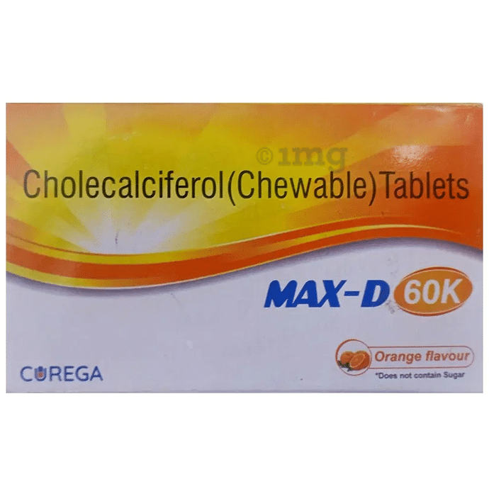 Max-D 60k Chewable Tablet Orange