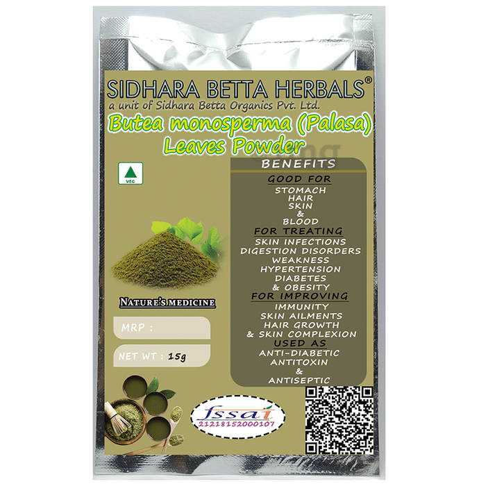 Sidhara Betta Herbals Butea Monosperma Leaves Powder