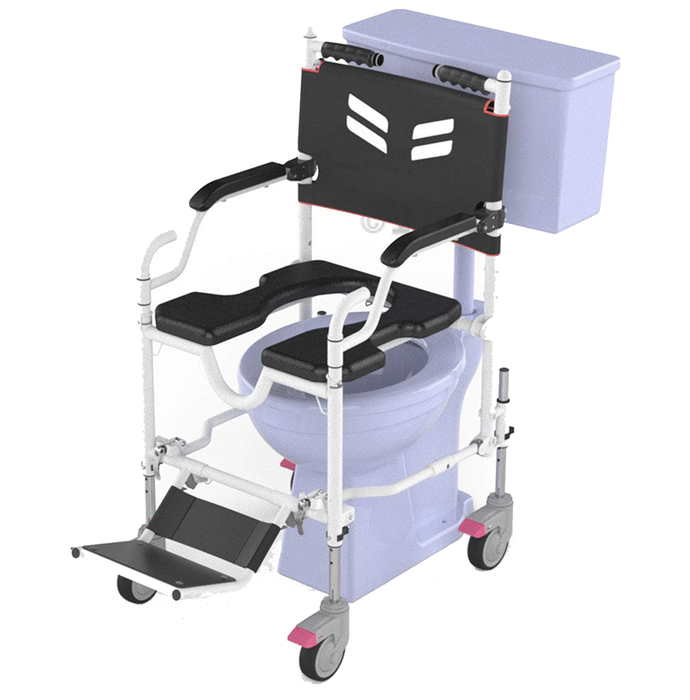 Frido Go Attendant Propelled Portable Shower & Commode Wheelchair