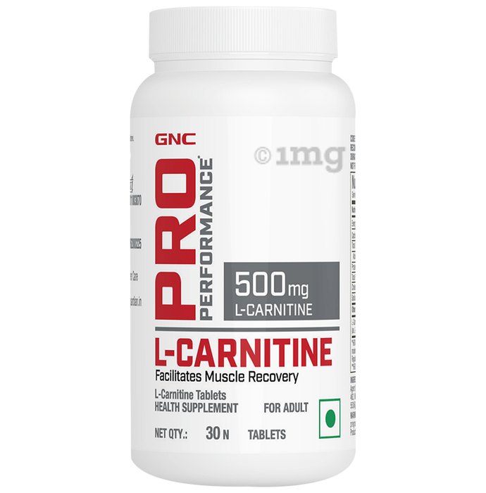 GNC Pro Performance L-Carnitine 500mg for Muscle Recovery | Tablet