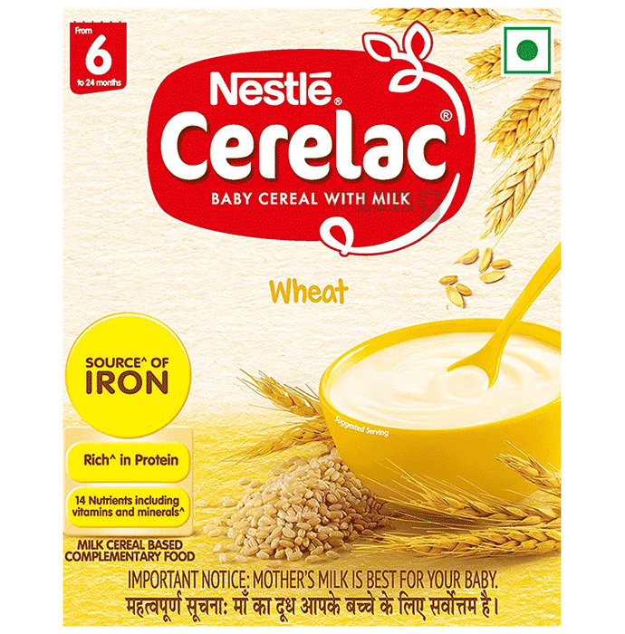 Nestle Cerelac Baby Cereal with Milk & Iron (from 6 to 24 Months) | Wheat