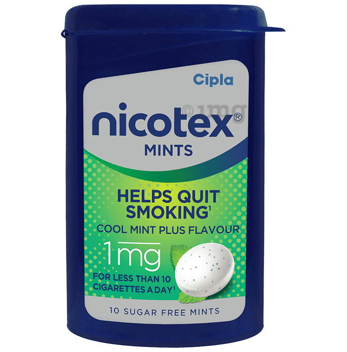 Nicotex 1mg Mints Sugar Free Cool Mint Plus