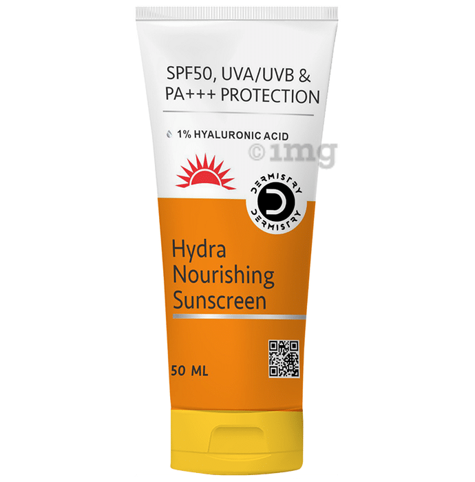 Dermistry  1% Hyaluronic Acid Sunscreen SPF-50  Aqua Gel for Dry Skin