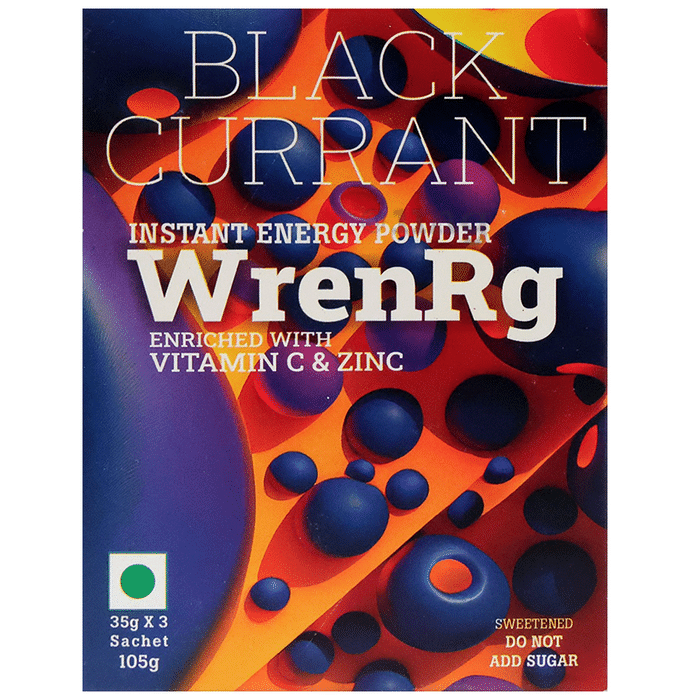 Wrenrg Instant Energy Powder Sachet (35gm Each) Black Current
