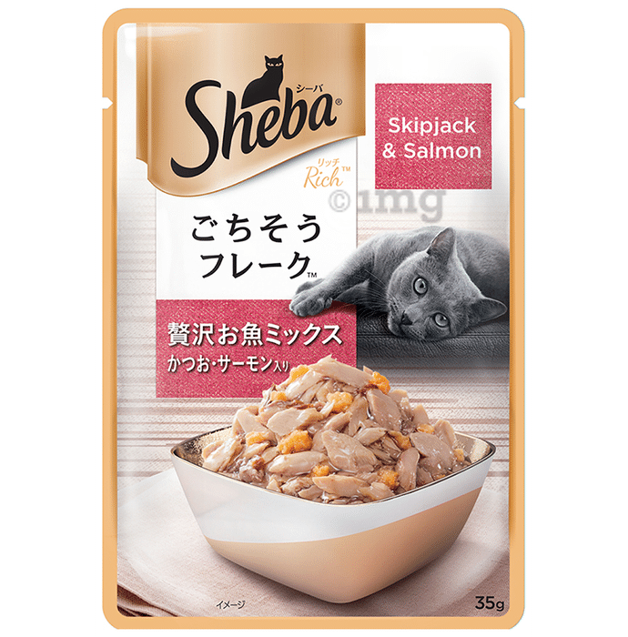 Sheba Rich Wet Cat Food Fish Mix Skipjack & Salmon