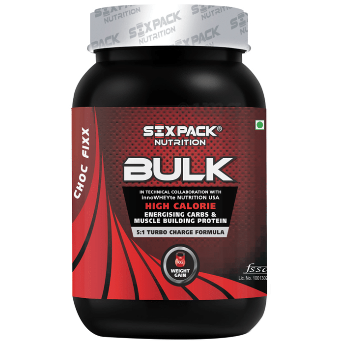 Sixpack Nutrition Bulk Weight Gainer Protein Choc Fixx