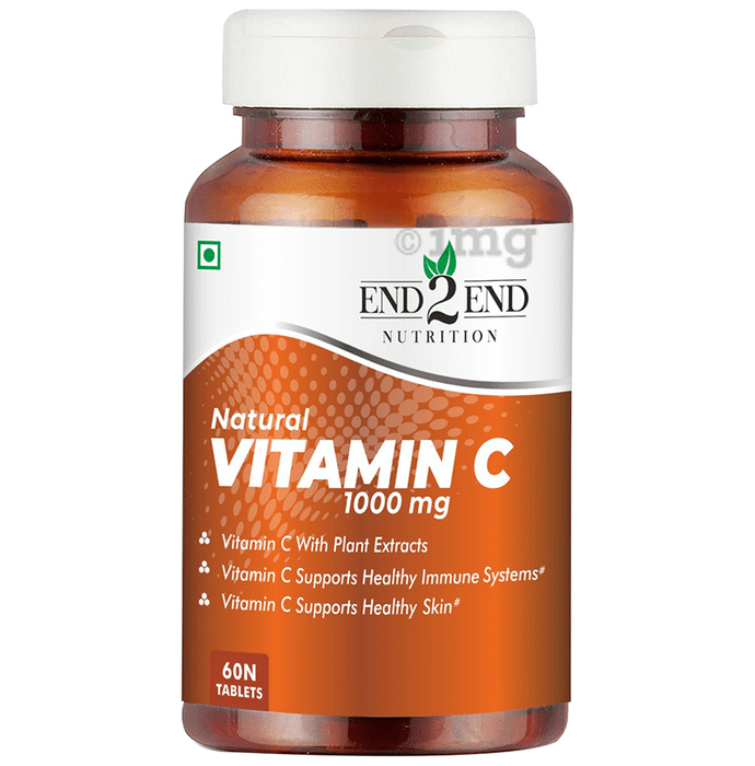 End2End Nutrition Natural Vitamin C 1000mg Tablet (60 Each)