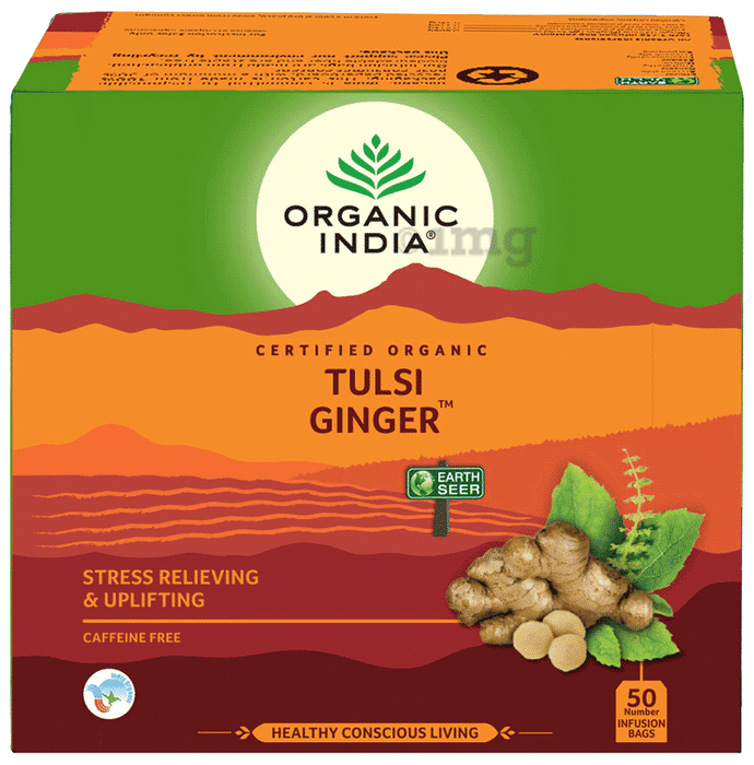 Organic India Tulsi Ginger Infusion Bag (1.74gm Each)