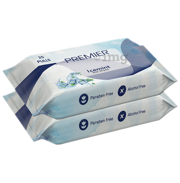 Premier Tissues Wet Wipe (25 Each) Ice Mint