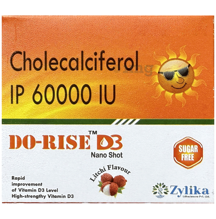DO-Rise D3 Nano Shot (5ml Each) Litchi Sugar Free: Buy box of 4.0 ...