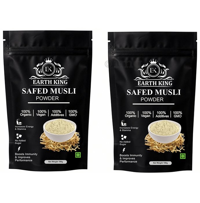 Earth King Safed Musli Powder (100gm Each)