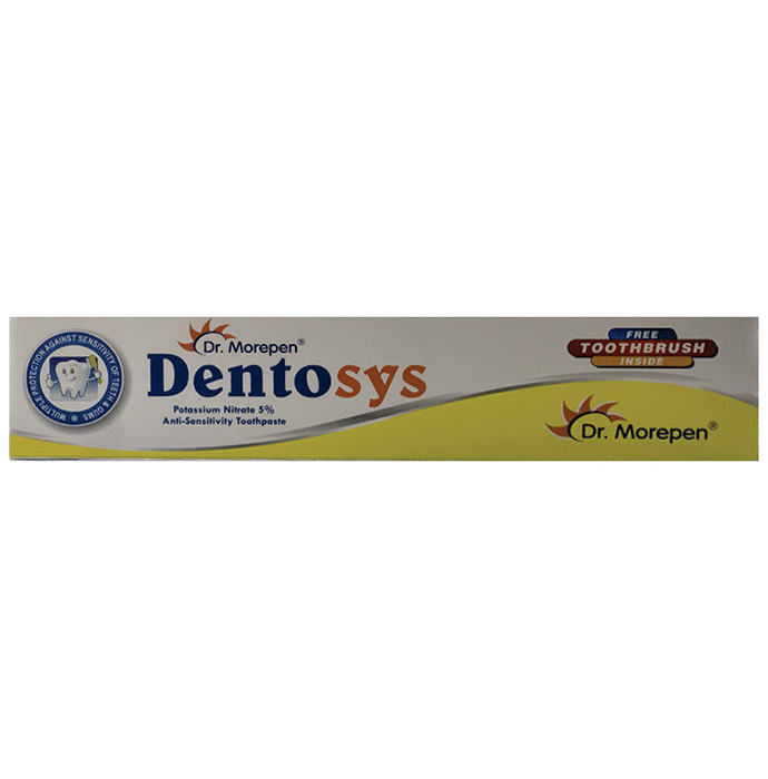 Dr. Morepen Dentosys Toothpaste with Toothbrush Free