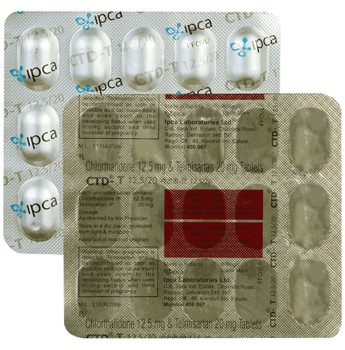 CTD-T 12.5/20 Tablet