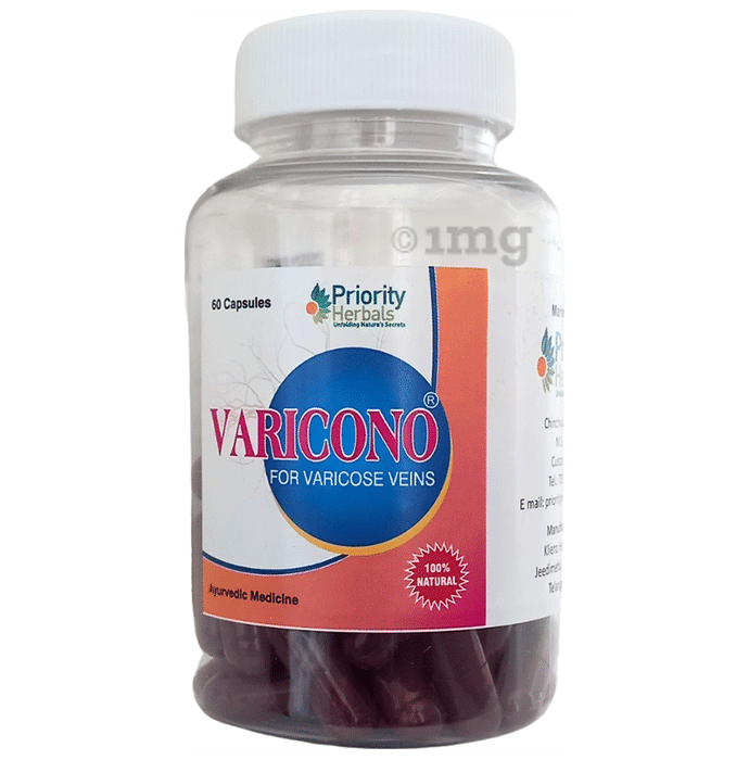 Priority Herbals Varicono Capsule for Varicose Veins