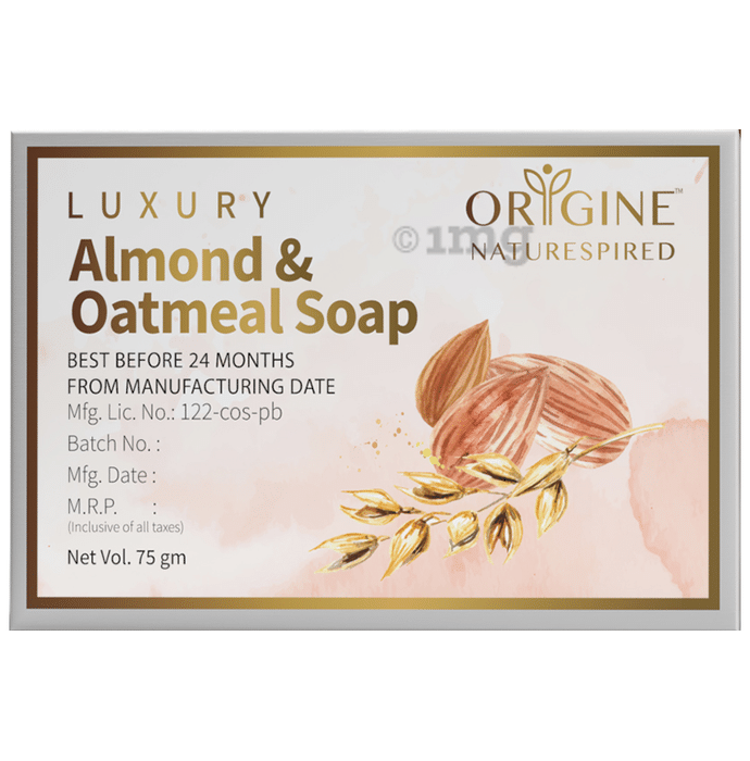 Origine Naturespired Luxury Soap (75gm Each) Almond & Oatmeal