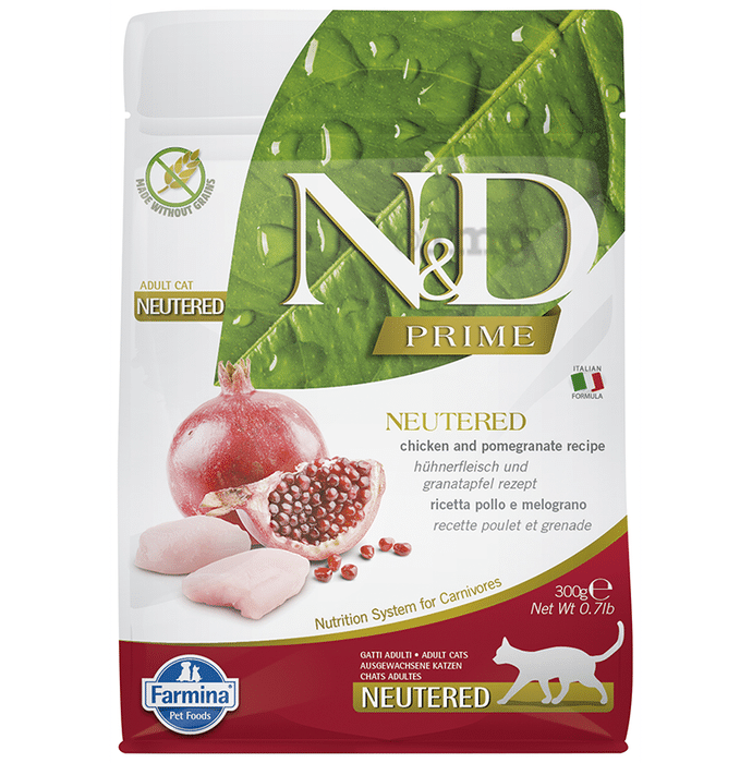 Farmina Pet Foods N&D Prime Neutered Chicken and Pomegranate Recipe for Adult Cat