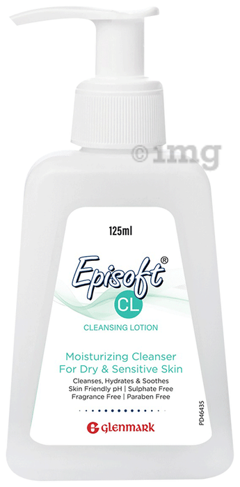 Episoft Cleansing Lotion for Dry to Sensitive Skin | Fragrance-Free | Non-Irritant & Non-Stripping | Derma Care | Balances Skin pH