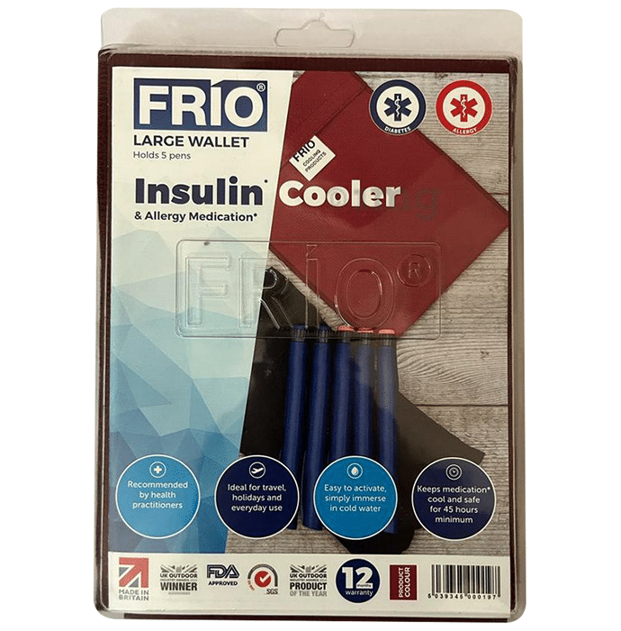 Frio Insulin Cooler & Allergy Medication Large Wallet Red