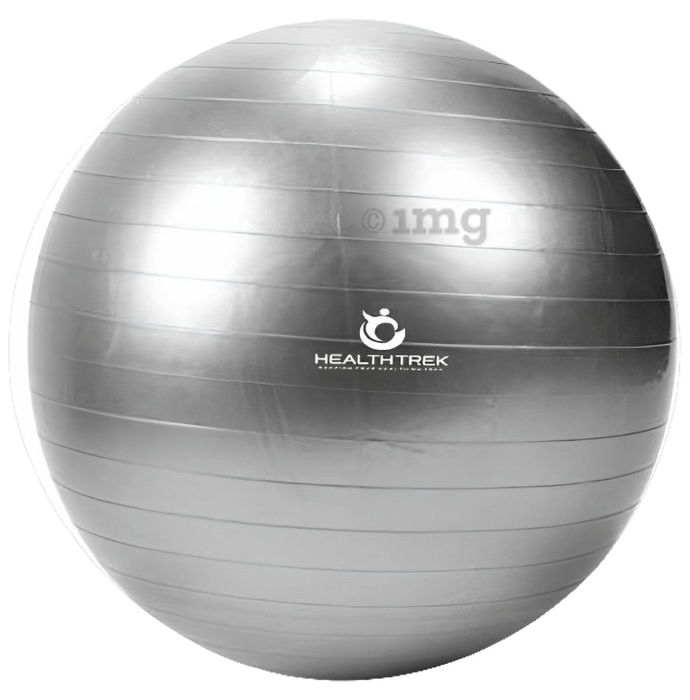 Healthtrek Anti Burst Gym/Yoga/Exercise/Swiss Ball 85cm Grey