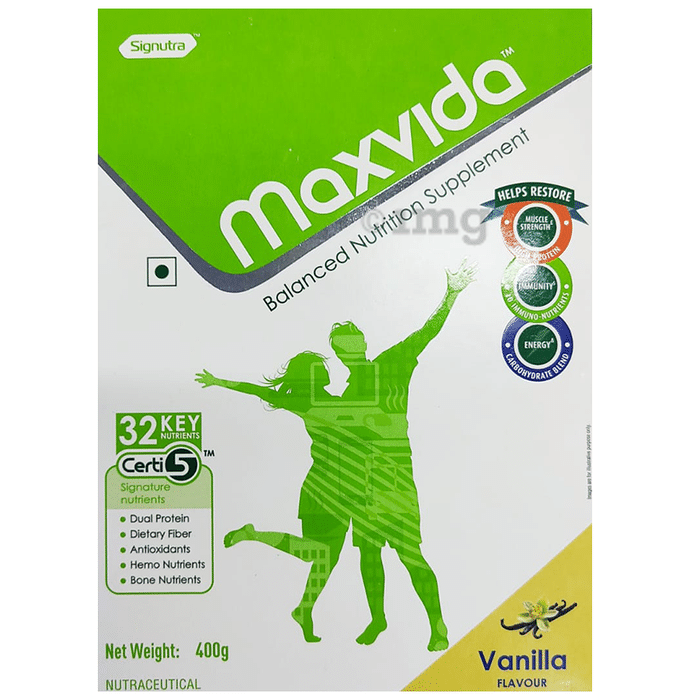 Maxvida Supplement for Haemoglobin Formation & Immunity | Flavour Vanilla Powder