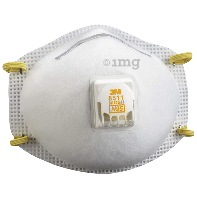 3M N95 8511 Respirator Mask White
