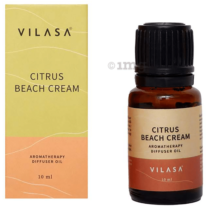Vilasa Citrus Beach Cream Aromatherapy Diffuser Oil