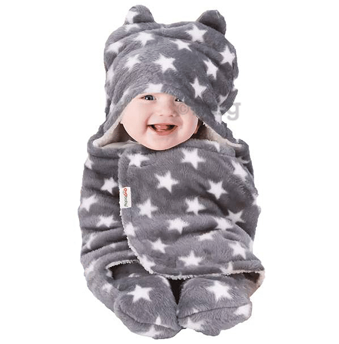 Oyo Baby Blanket Wrapper Sleeping Bag Star Grey