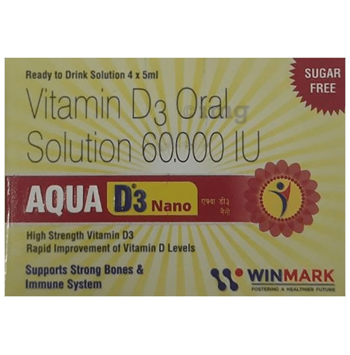 Aqua D3 Nano Oral Solution (5ml Each) Sugar Free