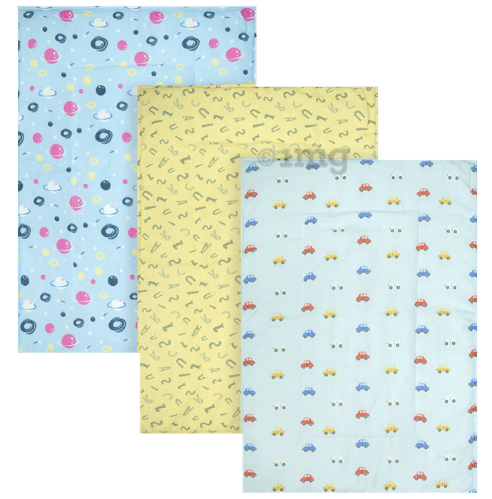 Tidy Sleep Nappy Changing Mat Space, Alphabet, Car Print