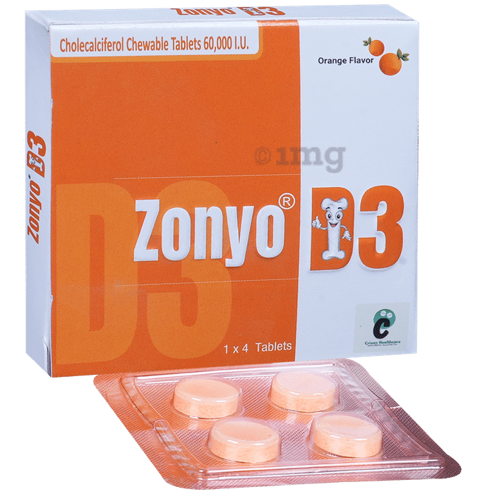 Zonyo D3 Chewable Tablet Orange