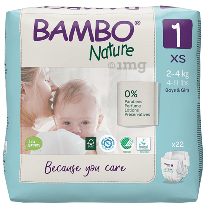 Bambo Nature Taped Diaper Standard Pack XS