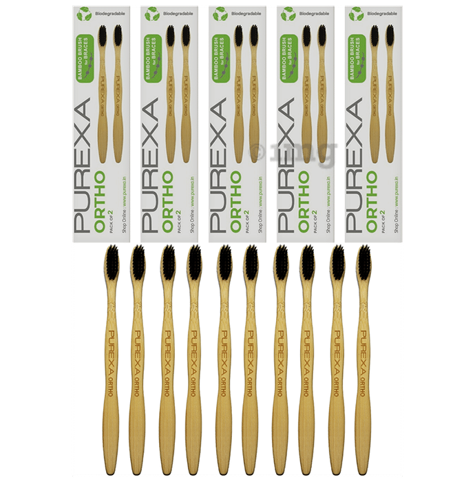 Purexa Ortho Toothbrush (2 Each) Biodegradable