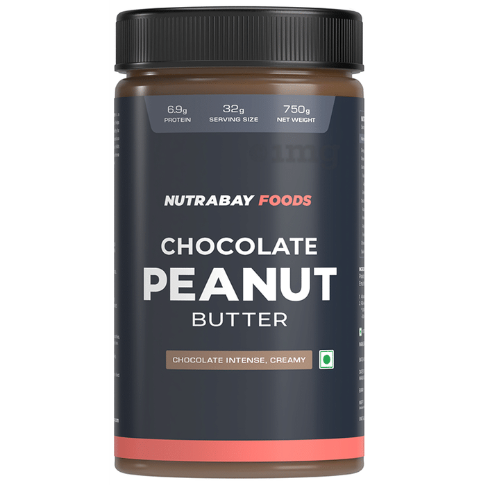 Nutrabay Foods Chocolate Peanut for Weight Management & Heart Health | Flavour Butter Chocolate Intense Creamy