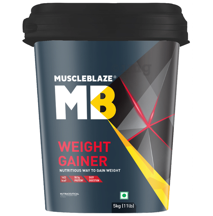 MuscleBlaze Chocolate Weight Gainer | With Added Digezyme for Muscle ...